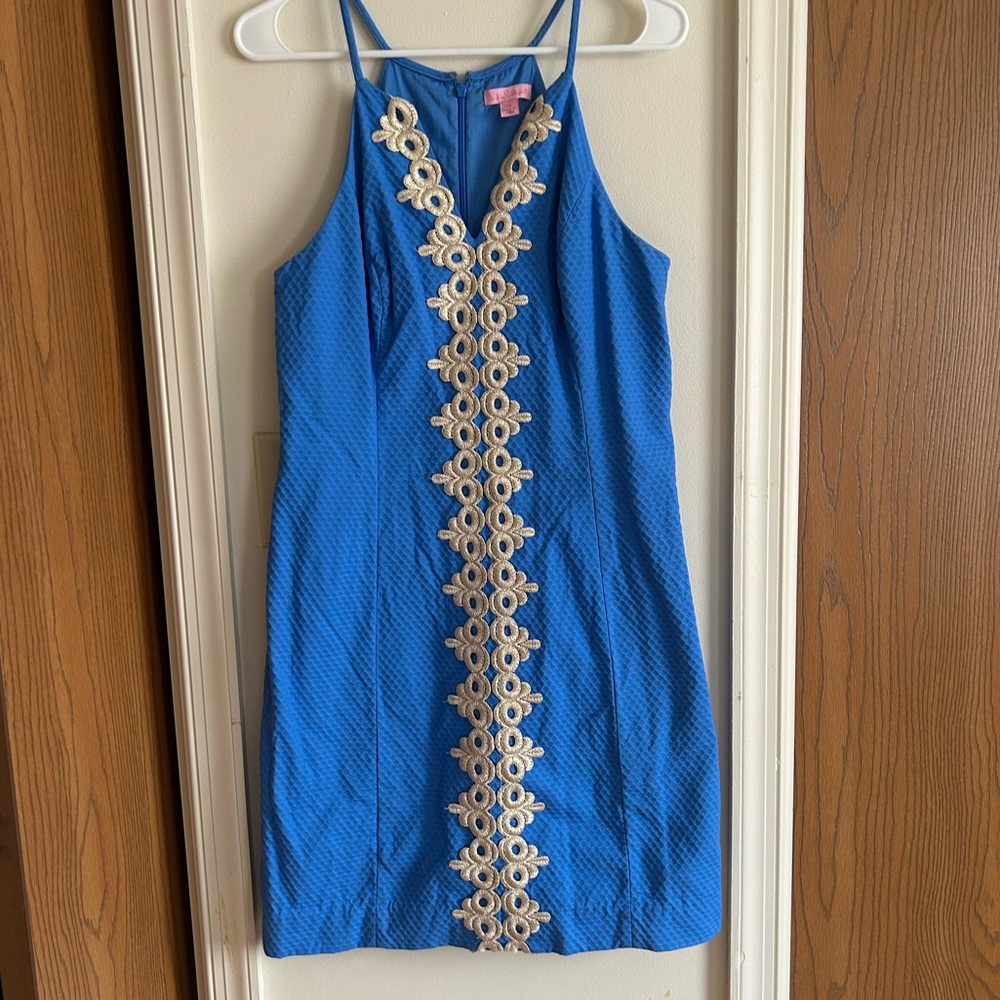 EUC Lilly Pulitzer Pearl shift dress womens 10